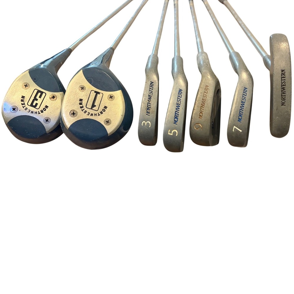 Northwestern judy  rankin Pro-Flex Golf Club Set 1 3 Woods 3 5 6 7 Irons, Putter